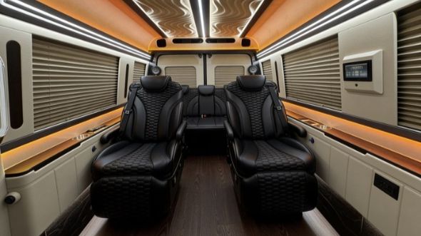 8 passenger sprinter van inside gresham