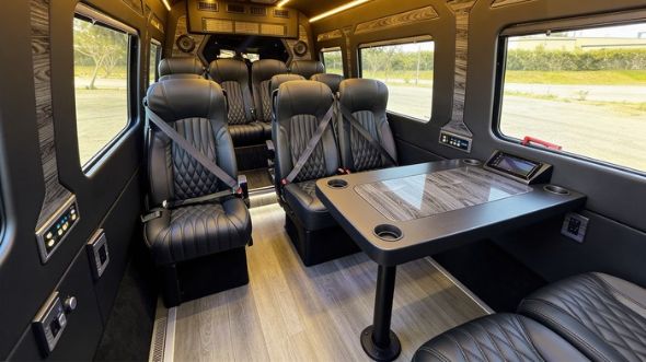 gresham 12 passenger sprinter van interior