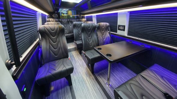 gresham 18 passenger sprinter van interior