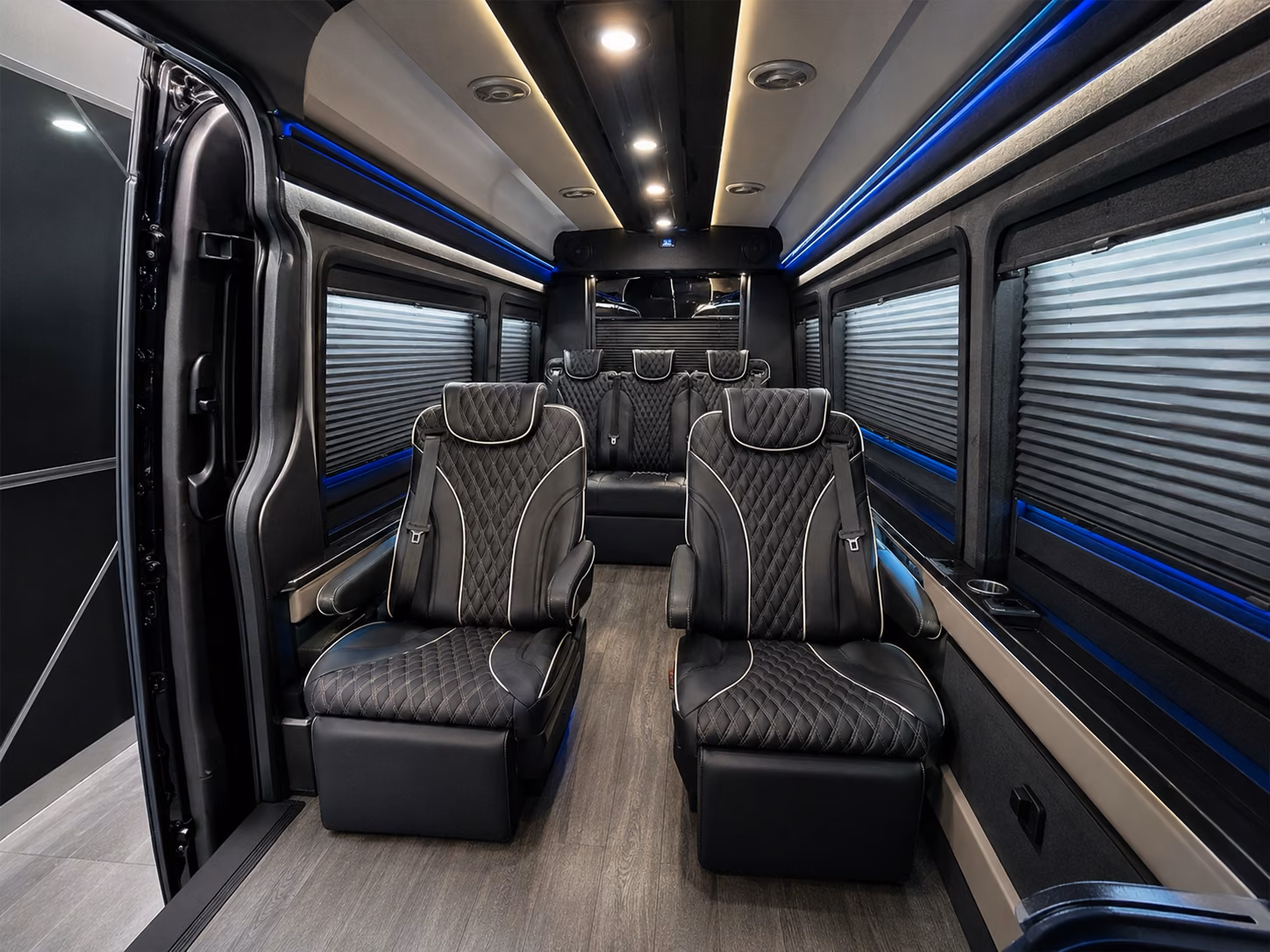 gresham 12 passenger sprinter van inside