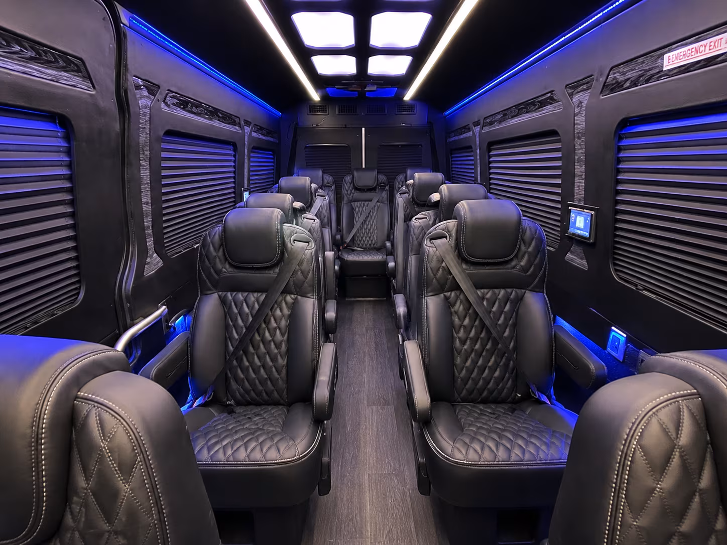 gresham 15 passenger sprinter van interior